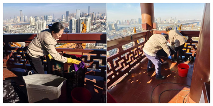 以潔為筆，繪就黃鶴樓新顏 ！